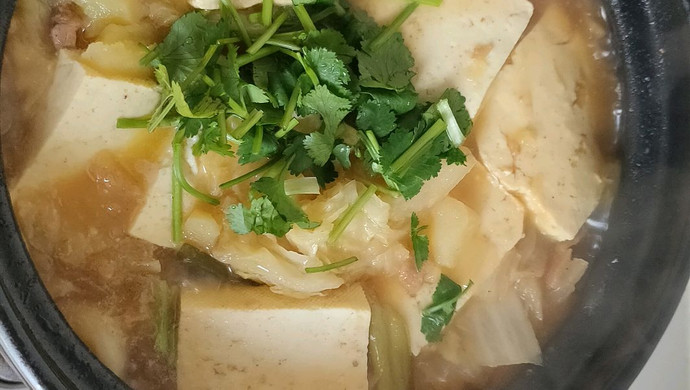 砂锅白菜豆腐土豆