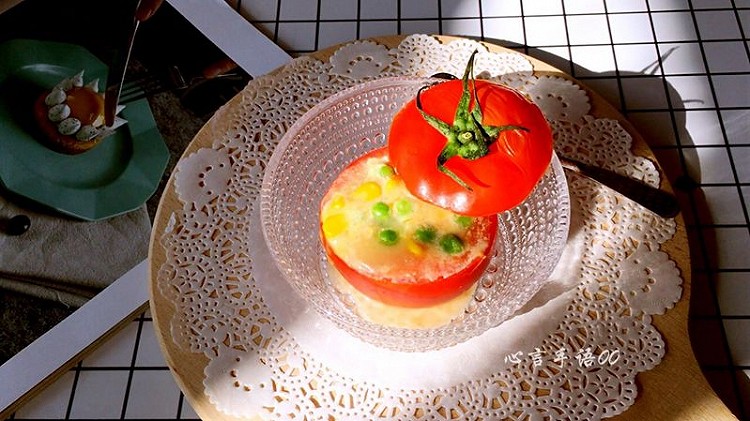 西红柿蔬粒芝士盅的做法