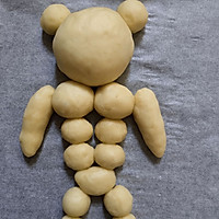 #尽享安心亲子食刻#酷酷的健身熊面包的做法图解7