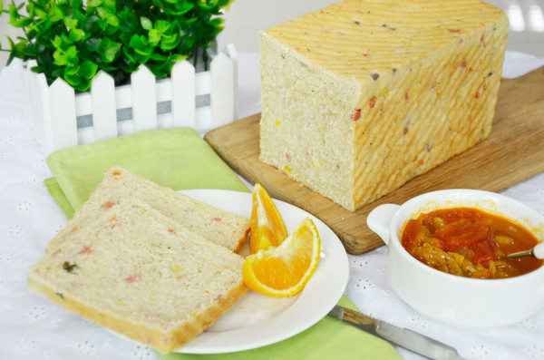 椒香蔬菜咸吐司——COUSS CM-1200厨师机出品