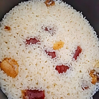 鸡油腊肠饭的做法图解4