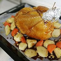 美味高颜值圣诞烤鸡的做法图解5