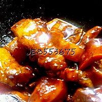 红烧肉焖红薯干的做法图解7