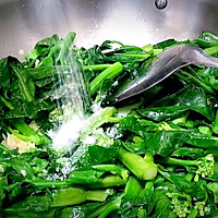 芥兰苗炒火腿(家常快手菜)的做法图解7