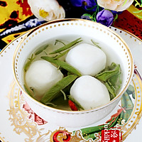 【祺宝家厨】杭州经典名菜：西湖莼菜鱼圆汤的做法图解5