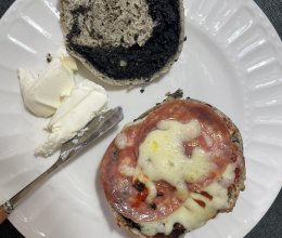 空气炸锅贝果pizza的做法
