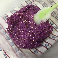 芝麻紫薯薄脆小饼干的做法图解4