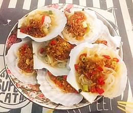 蒜蓉粉丝蒸扇贝的做法