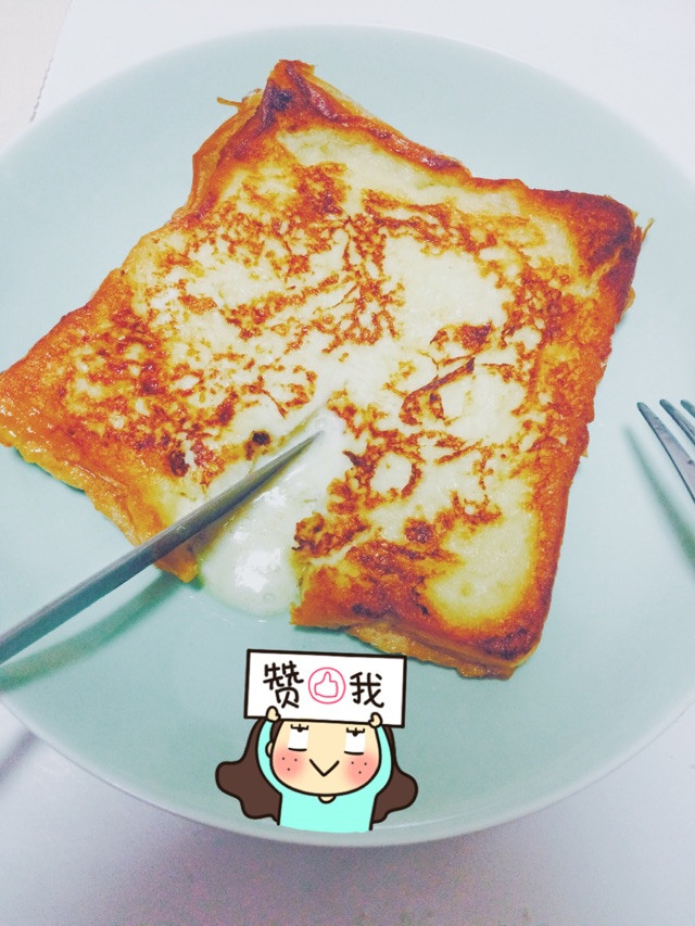 奶黄流沙西多士的做法