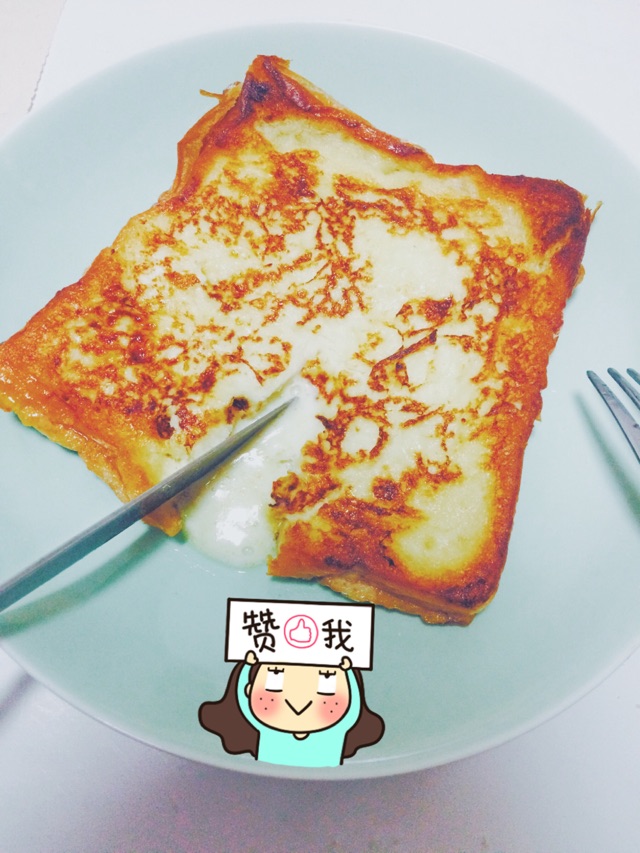 奶黄流沙西多士