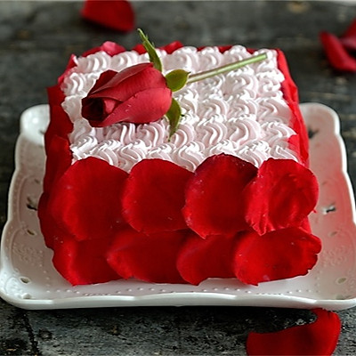 【番茄配方】玫瑰情人节蛋糕