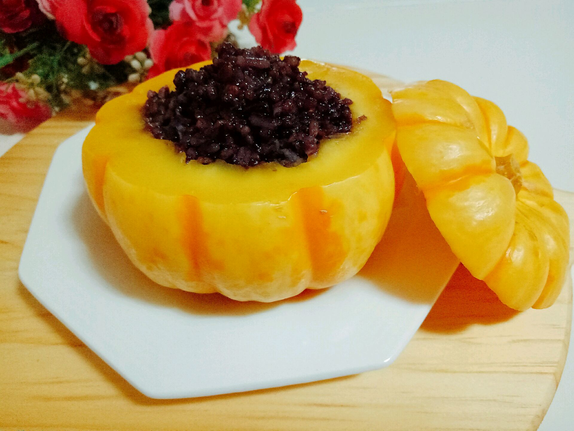 Violet's Kitchen ~♥紫羅蘭的爱心厨房♥~ : 南瓜饭 Pumpkin Rice