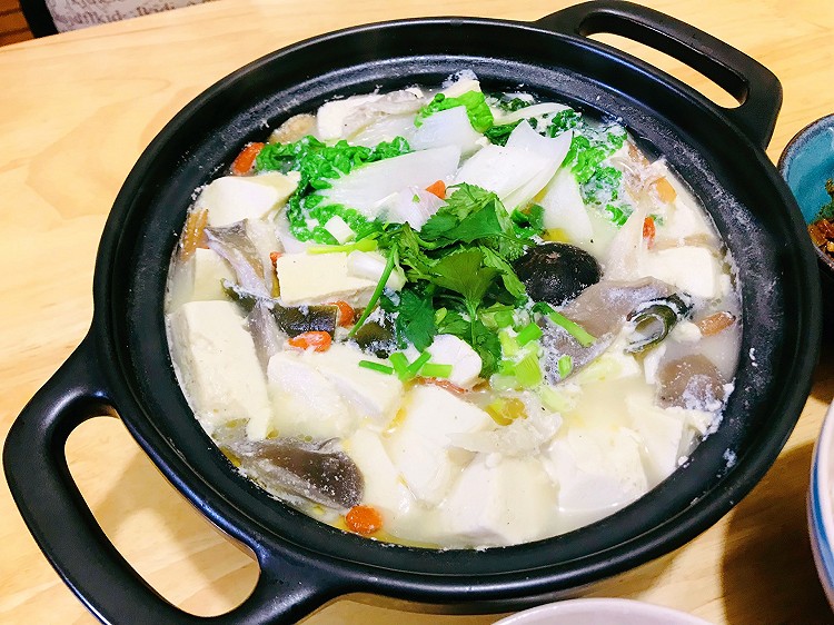 用豆浆煮个暖暖的豆腐锅的做法