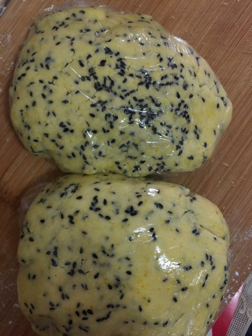 黑芝麻玛格丽特饼干的做法图解7