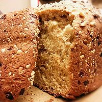 欧式全麦杂粮面包 【面包机健康自制】 「无油低脂高蛋白版」的做法图解2