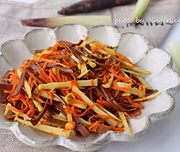 春笋炒胡萝卜豆腐干—健康家常菜的做法