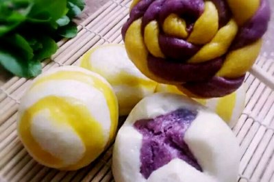花样馒头之紫薯开花馒头