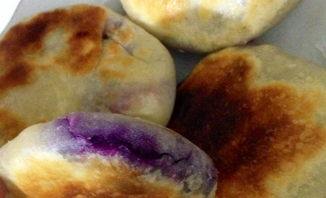 奶香紫薯饼