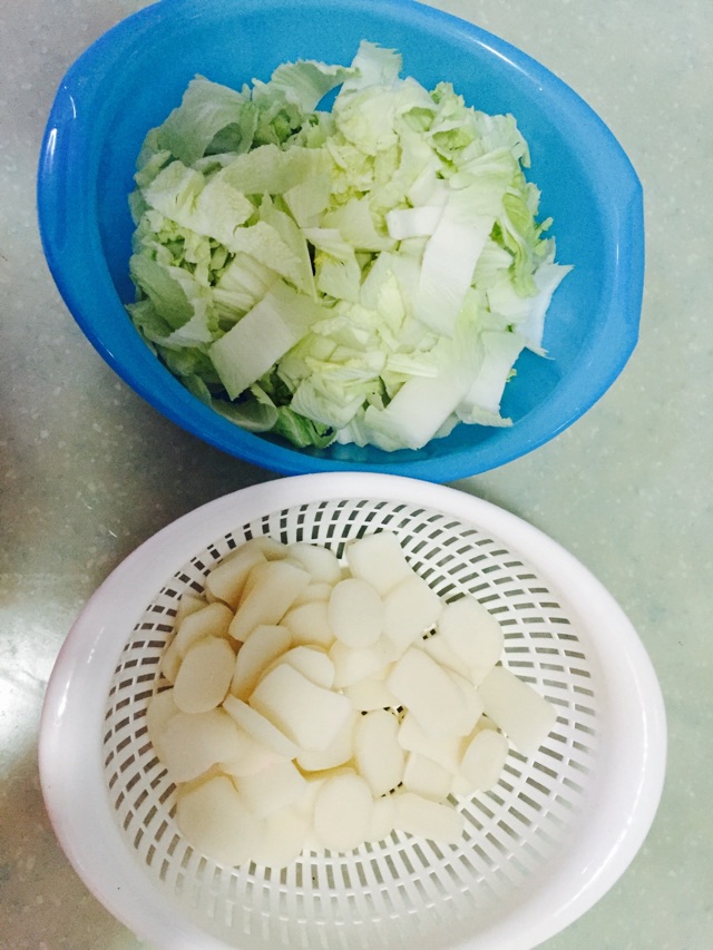 菜汤年糕（绝对绿色健康）的做法图解4