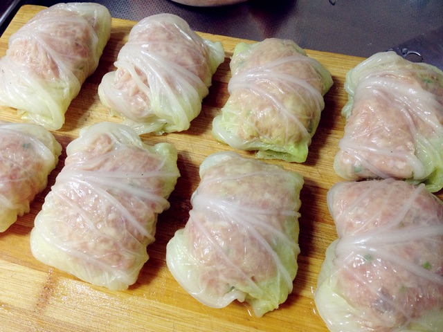鲜味白菜卷的做法图解4