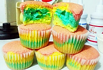 彩虹cupcake■戚风纸杯蛋糕■的做法