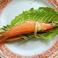 #轻食三剑客 嗨吃不怕胖#蟹肉蔬菜卷的做法图解4