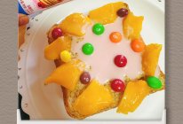#鹰唛新食尚#【雀巢】一口就哇塞草莓炼乳芒果彩虹豆吐司的做法