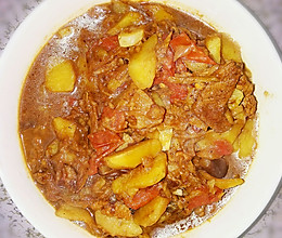 西红柿土豆肉片茄子豆腐烩菜炖菜的做法