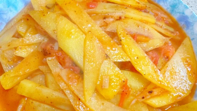 西红柿土豆片的做法