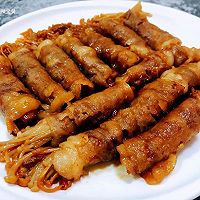 #刘畊宏女孩减脂饮食#肥牛金针菇卷的做法图解10