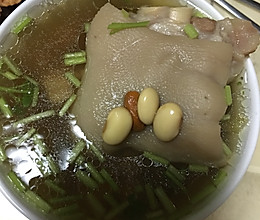 猪蹄黄豆汤的做法