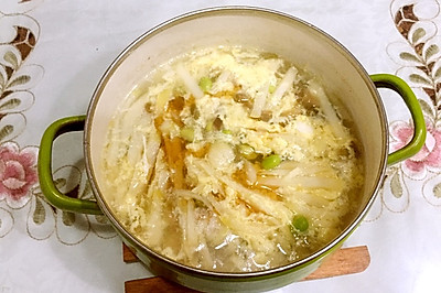 茭白蛋花汤--简单菜