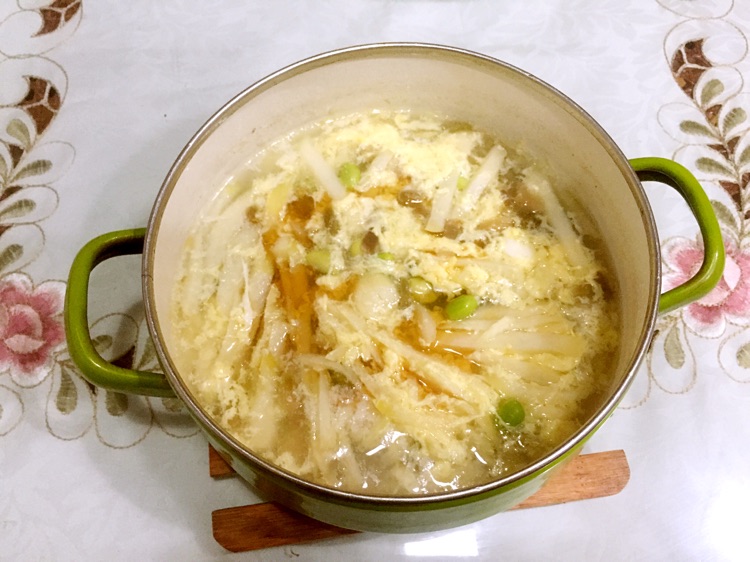 茭白蛋花汤--简单菜