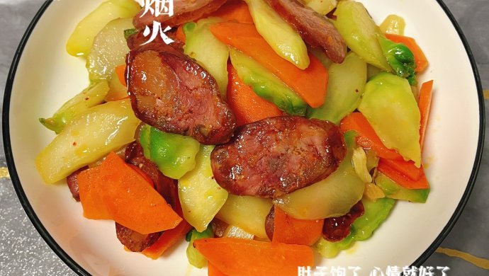 川渝地区冬季宠儿！儿菜炒腊肠