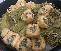 酿苦瓜酿豆腐泡的做法