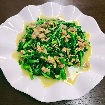 韭菜炒花甲肉❗️鲜美下饭