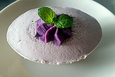 紫薯豆腐花蛋糕
