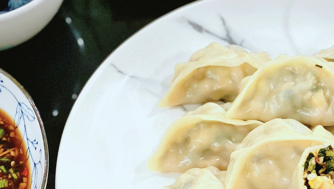苋菜虾仁饺子