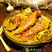 帝王蟹的料理【咖喱蟹VS姜葱蟹】的做法图解34