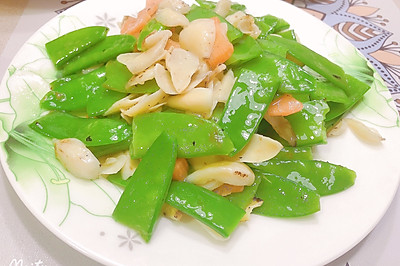 荷兰豆炒百合