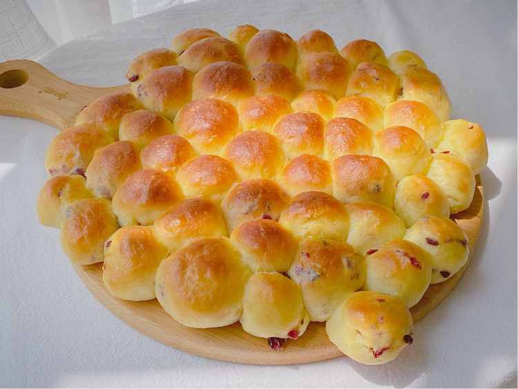 蔓越莓气泡面包的做法