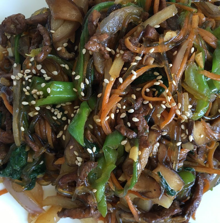 韩国炒粉丝（炒杂菜）的做法