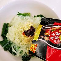 #豪吉小香风 做菜超吃香#豉香莴笋叶拌粉丝的做法图解7