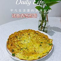 #未来航天员-健康吃蛋#银鱼香葱煎蛋的做法图解7
