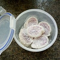 快手甜点——糯米紫薯卷的做法图解8