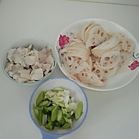 莲藕炒肉的做法图解2