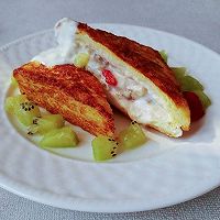 香蕉酸奶吐司蛋的做法图解7