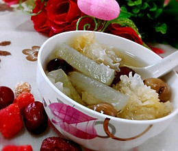 桂圆红枣冬瓜糖银耳汤的做法