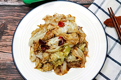 简单家常菜——酱爆圆白菜