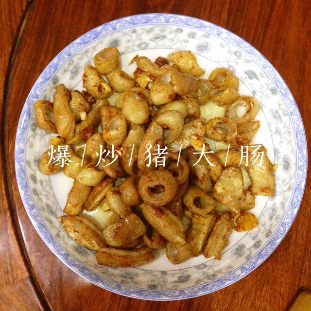 爆炒猪大肠的做法